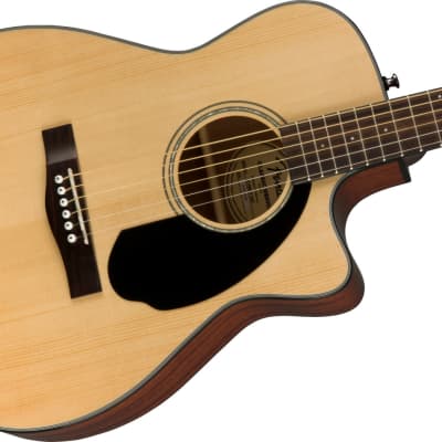 Fender CC-60SCE Classic Design Series Concert Acoustic Electric Guitar, Natural image 7