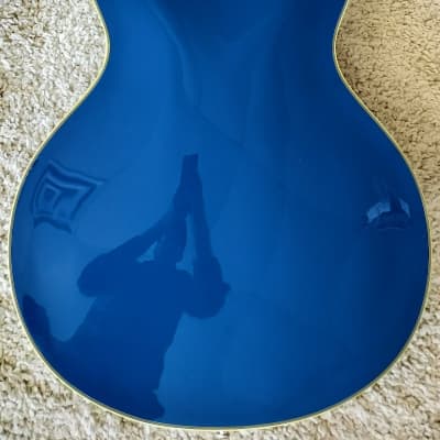 D'Angelico Deluxe DC LE Semi Hollow Guitar w/Case Matte Sapphire, DADDCSAPSNS image 8