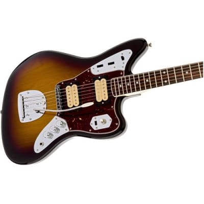 Fender Artist Series Kurt Cobain Jaguar Electric Guitar, Rosewood Fingerboard, 3-Color Sunburst image 4