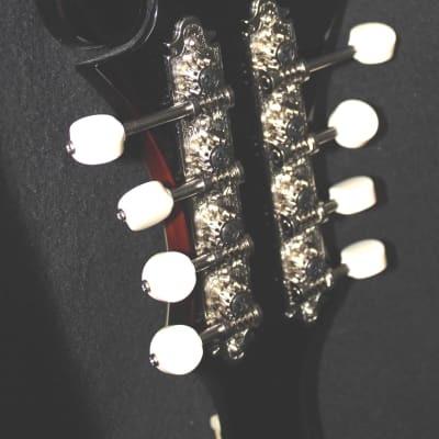 The Loar LM-600 Professional F-Style Mandolin, Brand New, Vintage Sunburst, CA Bridge, and  Case Included image 9