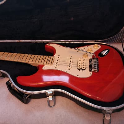 Fender American Deluxe Fat Stratocaster unique Locking Tremolo 2000 Red image 16