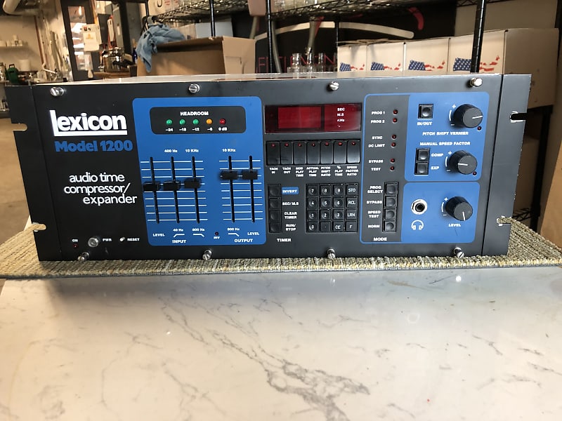 Lexicon 1200 Audio Time Compressor / Expander Salvage 1980s Black / Blue image 1