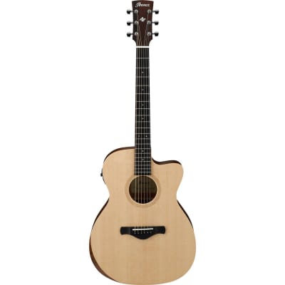 Ibanez Artwood Traditional AC150CEGrand Concert Acoustic Electric Guitar, Ovangkol Fretboard, Open Pore Natural image 2