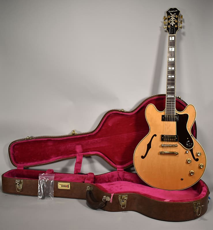 2003 RARE Epiphone Sheraton Elite Natural Finish Jimmy