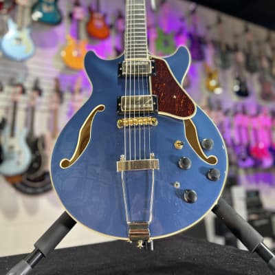 Ibanez Artcore Expressionist AMH90 Hollowbody - Prussian Blue Metallic Auth Dealer Free Shipping 045 image 4