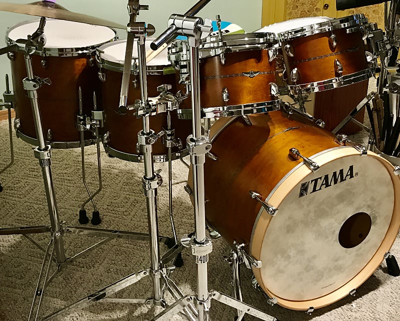 Tama Star Maple Drums in Satin Antique Brown | Reverb Canada