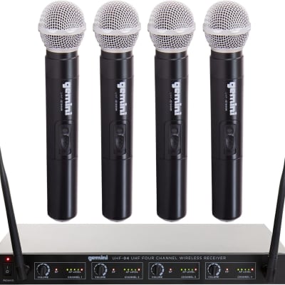 8 Metal Handheld Wireless System UHF Professional Stage Microphone System  Set