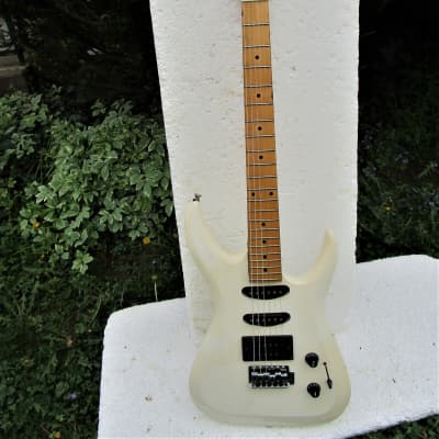 Alvarez  Guitar, 1980's,  Korea, 3 Pickups,  White finish,  Plays & Sounds Good image 1