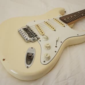 Squier Stratocaster Mid 80 s E series serial MIJ Made in Japan Reverb
