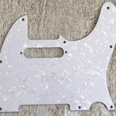 New 4 Ply Guitar Pickguard For Tele 1962 Stratocaster Pickup,White Pearl image 1