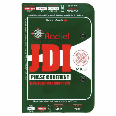 RADIAL JDI Passive Single Channel DI Direct Box with Jensen Transformers image 1