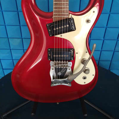 Mosrite Ventures 1965 - Candy Red image 2