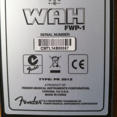 Fender FWP-1 Wah pedal image 4