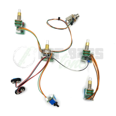 ベース clefs 4band Preamp Mike Pope Flex Core Bass Preamp - (FC79) 2 Pickups-4 knob/1