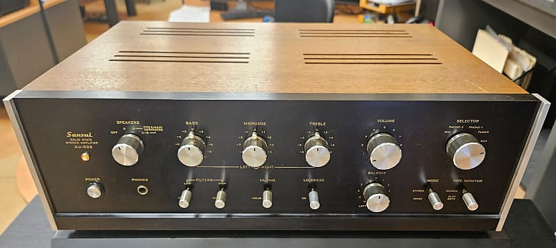 Sansui AU-666 1970-71 - Wood Grain/ Black | Reverb Sansui AU-666 1970-71 - Wood Grain/ Black | Reverb