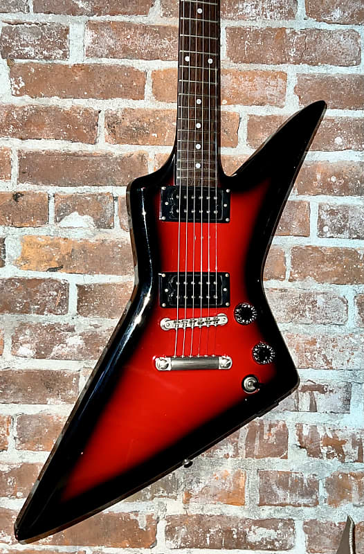 Takamine GX-100 Explorer 1983 Red Burst | Reverb