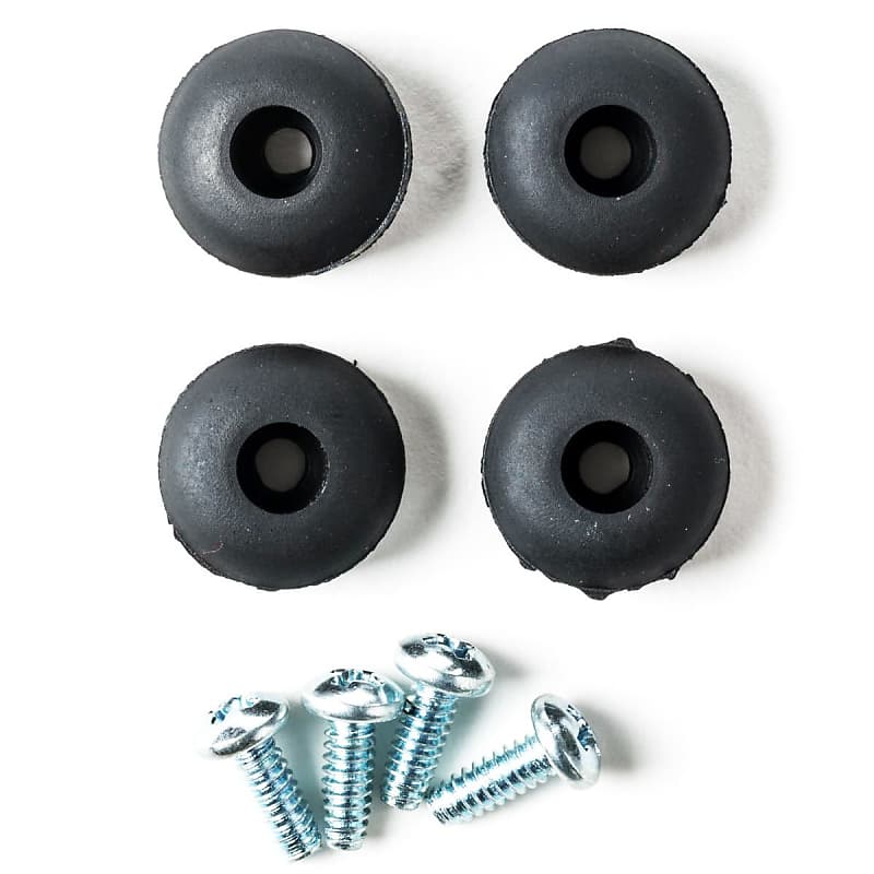 Dunlop ECB151 Replacement Rubber Feet & Screws for Crybaby Wah Pedal image 1