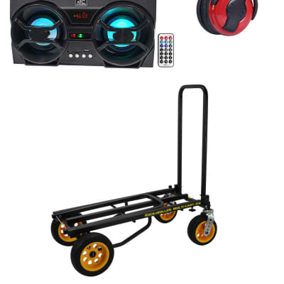 RocknRoller R18RT MultiCart R16 DJ PA 700 lb. Equipment Cart+Speaker+Headphones image 11