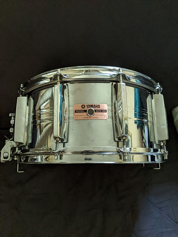 Yamaha 9000 Series Pre Recording Custom Steel Snare Drum Reverb