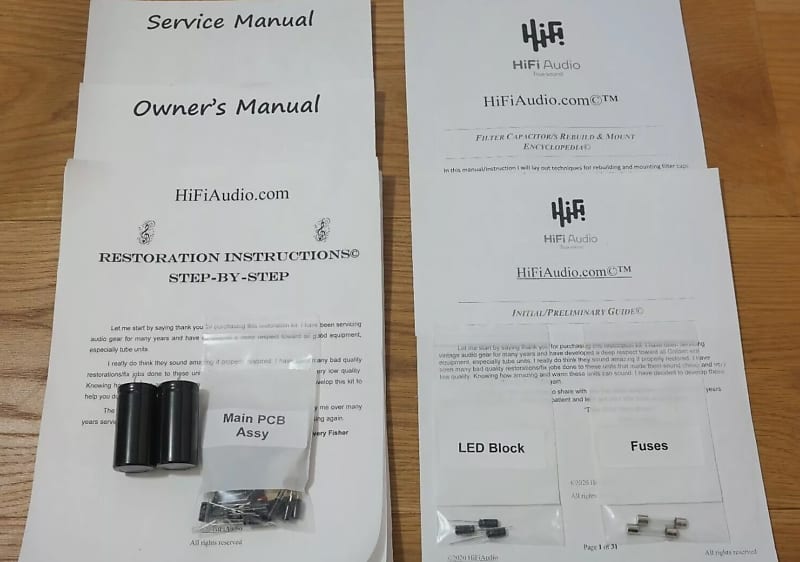 Technics  SA-300 restoration kit  filter capacitor repair rebuild fix  			