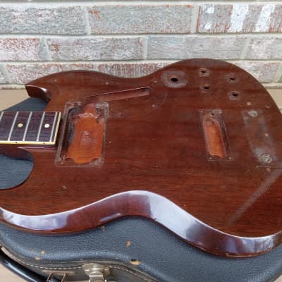 Vintage Circa 1972 Gibson EB-3L Bass Guitar Husk Project w/ Original Hardshell Case! for sale