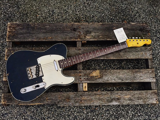 Nash T 63 Black Double Bound Telecaster Electric Guitar Light Aging