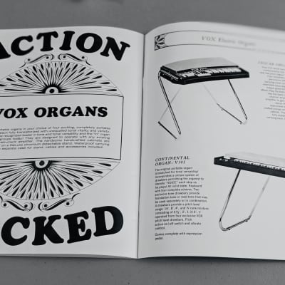 Vox Musical Instruments Catalog 1968 | Reverb
