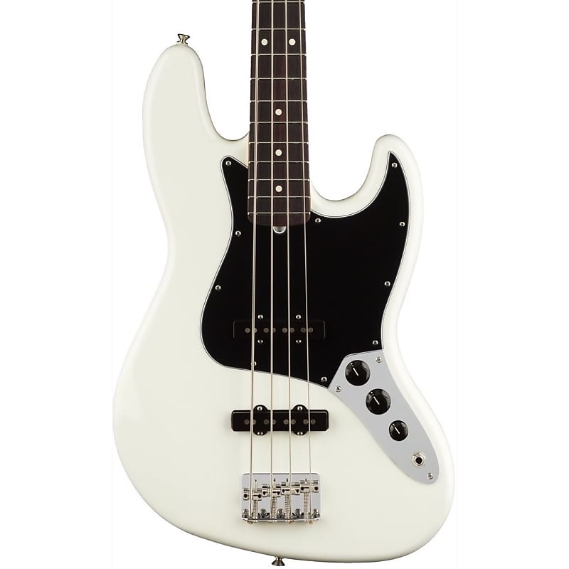 Fender American Performer Jazz Bass, Rosewood (with Gig Bag), Arctic White image 1
