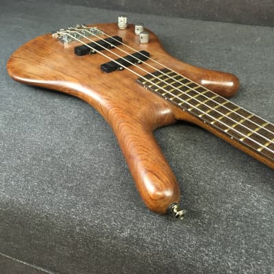 1999 Warwick Corvette Standard Left Hand Bass Guitar Natural Oil Finish Lefty Made In Germany image 4