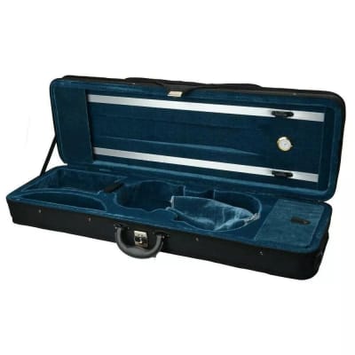 New High Quality Black Nylon Square Enhanced 4/4 Acoustic Square Violin Case image 2