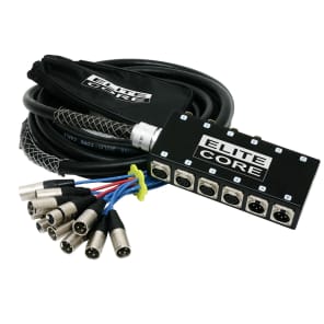 Elite Core Audio PS8450 8x4-Channel XLR Snake Cable - 50'