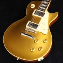 Gibson Custom Historic Collection 1957 Les Paul Reissue VOS Gold Top Natural Back 2018c