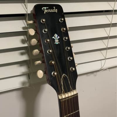 Terada ‘Hummingbird’ 12 String Acoustic Guitar 1970s Sunburst image 4
