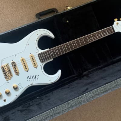 Burns Bison 62 Re-issue  in White, Gold Hardware circa 1992 for sale