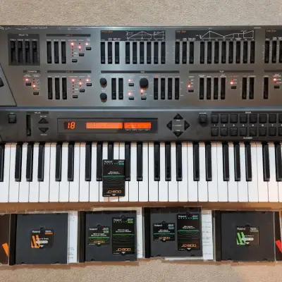 Roland JD-800 + Strings, Brass, Piano, Guitar WAVEFORM and DATA Expansion Cards