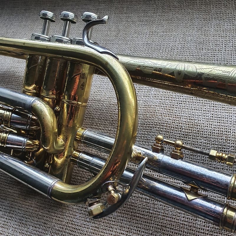 E.K. Blessing SUPER Artist Large Bore cornet, case, | Reverb