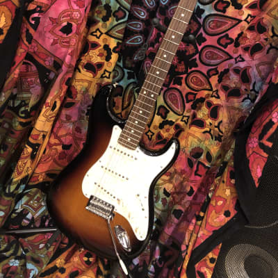 Fender Deluxe Player Stratocaster 2013 Brown Sunburst(w/gig bag) image 1