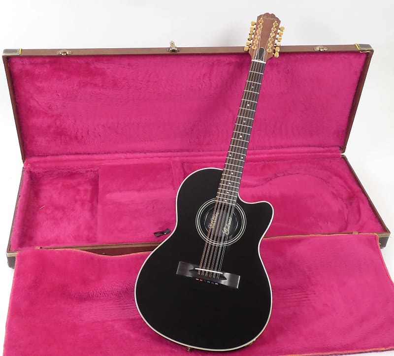 Gibson Chet Atkins SST 12 String 1990 Black ~ Rare 12 String Model ~  Original Case