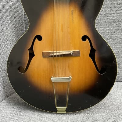 1930s Cromwell G4 Archtop Guitar Rare Railroad track inlay! by Consignmart image 2