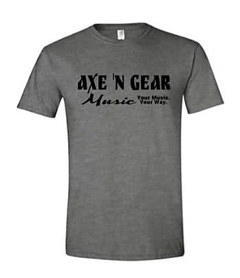 AG-004-HG - Axe 'N Gear Logo T-Shirt, Fitted Softstyle, Heather Grey,  X-Large
