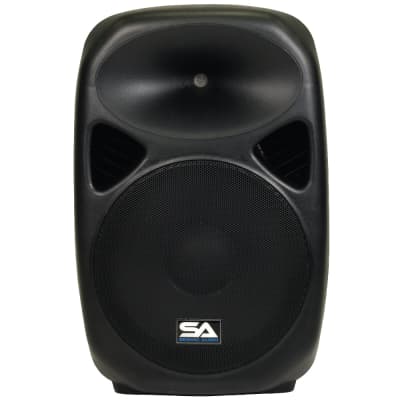 Seismic Audio - RSG-15-Pair - Pair of Powered 15" PA Speakers Rechargeable with 2 Wireless Mics, Rem image 4