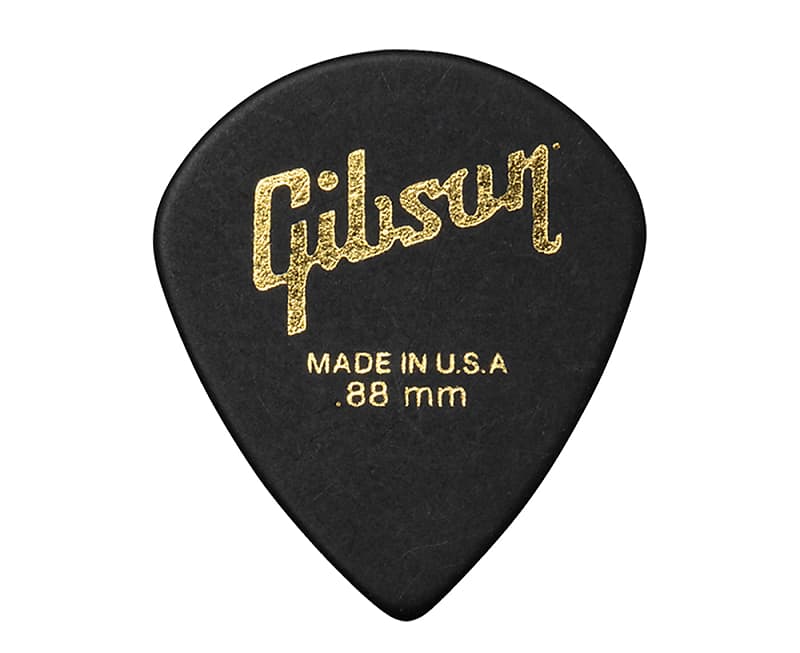 Gibson Modern Black .88mm Guitar Pick 6 Pack image 1