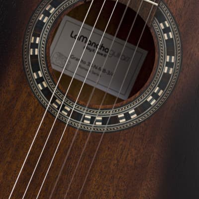 LA MANCHA Granito 33-N-MB-3/4 Small Neck Konzert-Gitarre 4/4, mahogany burst matt image 5