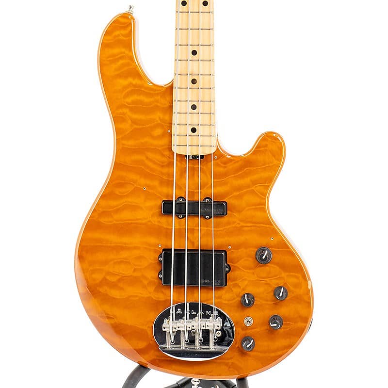 Lakland USA 44-94 Deluxe Quilted Maple Bass Guitar - Tobacco