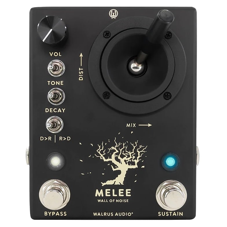 New Walrus Audio Melee: Wall of Noise Black Distortion & Reverb Guitar Pedal image 1