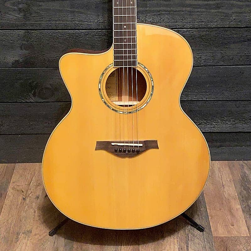 Wood Song Left Handed Jumbo Natural JC Acoustic Guitar w/ Gig Bag image 1