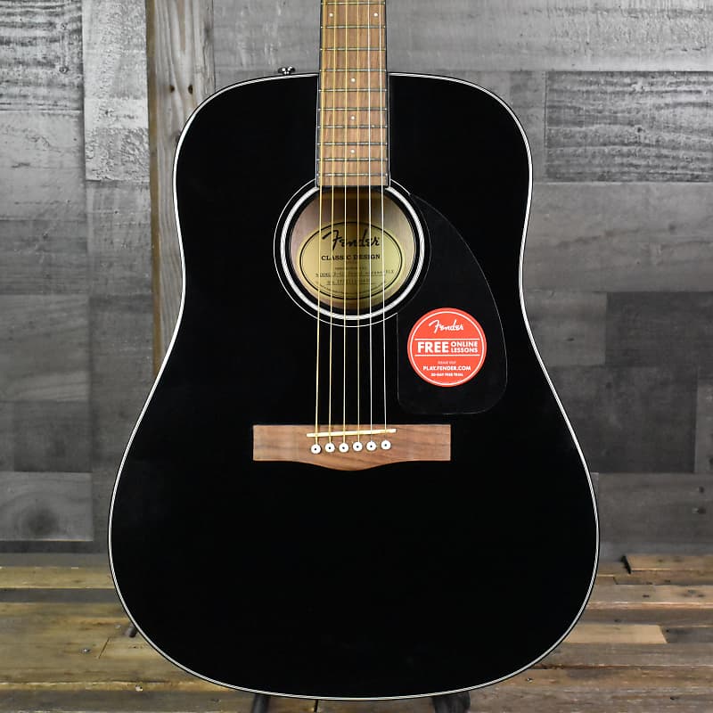 Fender CD-60 Dreadnought Acoustic - Black Gloss with Hard Shell Case image 1