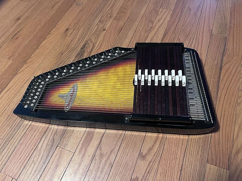 1972 Chromaharp autoharp with case and book Reverb