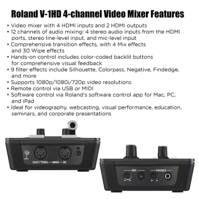 Roland V-1HD 4-channel HD Video Switcher image 6