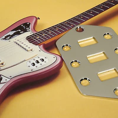 Fender Jaguar Chrome Pickup Selector Switch Plate, 0010611000 image 2